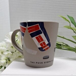 🛍2/$15🛍 #ABA Indigo Gray Mug "The Puck Stops Here"